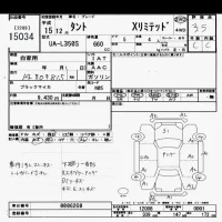 Daihatsu TANTO лот № 15034 оценка 3.5  с аукциона в Японии 2