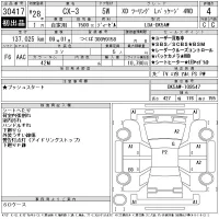 Mazda CX-3 лот № 30417 оценка 4  с аукциона в Японии 11