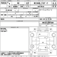 Lexus RC лот № 76016 оценка 4.5  с аукциона в Японии 2