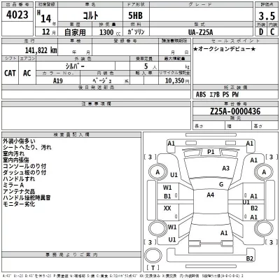 Mitsubishi COLT  с аукциона в Японии