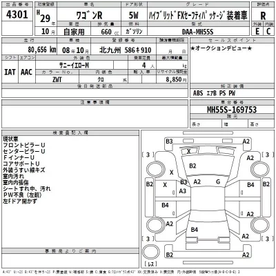 Suzuki WAGON R  с аукциона в Японии