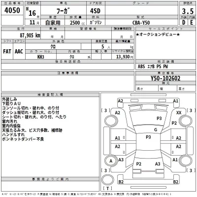 Nissan FUGA  с аукциона в Японии