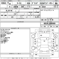 Toyota MARK II лот № 4361 оценка RA  с аукциона в Японии 2
