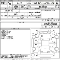 Toyota MARK X лот № 75021 оценка RA  с аукциона в Японии 2