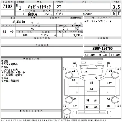 Daihatsu HIJET TRUCK  с аукциона в Японии