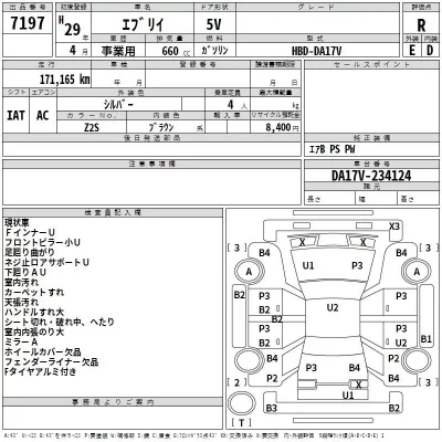 Suzuki EVERY  с аукциона в Японии