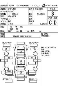 Mitsubishi PAJERO MINI лот № 27 оценка 3  с аукциона в Японии 6