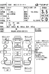 Toyota ESTIMA лот № 10081 оценка 3.5  с аукциона в Японии 5