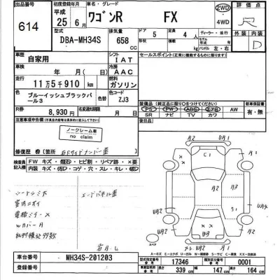 Suzuki WAGON R  с аукциона в Японии