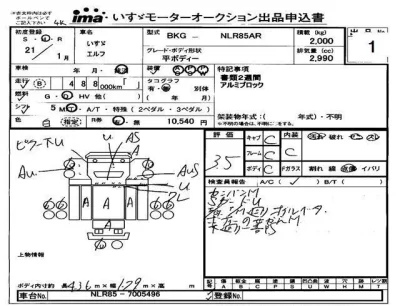 Isuzu ELF  с аукциона в Японии