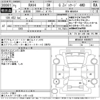 Toyota RAV4 лот № 30061 оценка RA  с аукциона в Японии 11