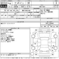 Nissan PRESAGE лот № 90153 оценка 3  с аукциона в Японии 6