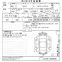 Subaru STELLA лот № 255 оценка 4.5  с аукциона в Японии 10