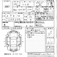 Suzuki SOLIO лот № 3087 оценка 3.5  с аукциона в Японии 2