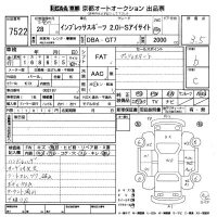 Subaru IMPREZA лот № 7522 оценка 3.5  с аукциона в Японии 8