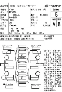 Mitsubishi DELICA MINI лот № 20186 оценка 5  с аукциона в Японии 4
