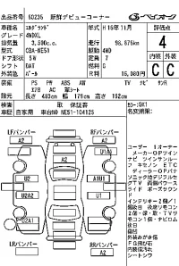 Nissan ELGRAND лот № 60235 оценка 4  с аукциона в Японии 6