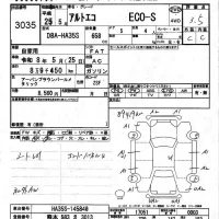 Suzuki ALTO ECO лот № 3035 оценка 3.5  с аукциона в Японии 2