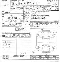 Toyota AVENSIS WAGON лот № 7176 оценка 3.5  с аукциона в Японии 3