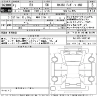 Lexus RX лот № 36380 оценка S  с аукциона в Японии 11