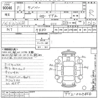Subaru SAMBAR лот № 90046 оценка R  с аукциона в Японии 9
