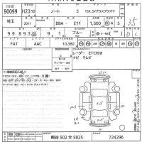 Nissan NOTE лот № 90099 оценка 3.5  с аукциона в Японии 10