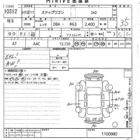 Honda STEP WAGON лот № 10312 оценка 3.5  с аукциона в Японии 3