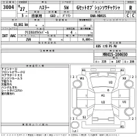 Suzuki HUSTLER лот № 3004 оценка R  с аукциона в Японии 2