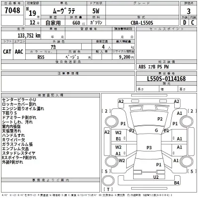 Daihatsu MOVE LATTE  с аукциона в Японии