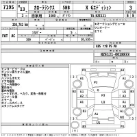 Toyota COROLLA RUNX лот № 7195 оценка 3  с аукциона в Японии 2