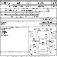 Toyota TANK лот № 7232 оценка 3.5  с аукциона в Японии 2
