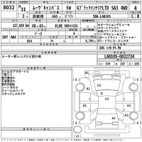 Daihatsu MOVE CANBUS лот № 8032 оценка 4  с аукциона в Японии 1