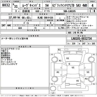 Daihatsu MOVE CANBUS  с аукциона в Японии