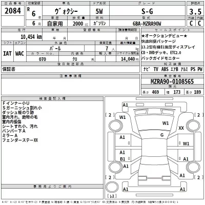 Toyota VOXY  с аукциона в Японии
