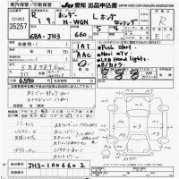 Honda N WGN лот № 35257 оценка R  с аукциона в Японии 5