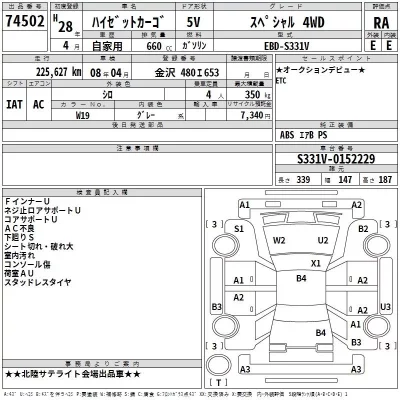 Daihatsu HIJET VAN  с аукциона в Японии