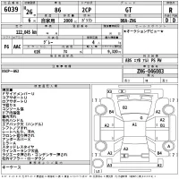 Toyota 86 лот № 6039 оценка R  с аукциона в Японии 2