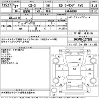 Mazda CX-3 лот № 73527 оценка 3.5  с аукциона в Японии 2