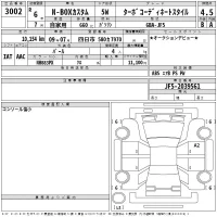 Honda N BOX лот № 3002 оценка 4.5  с аукциона в Японии 1