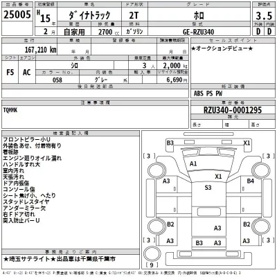 Toyota DYNA  с аукциона в Японии