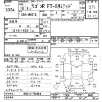 Suzuki WAGON R лот № 3034 оценка 3.5  с аукциона в Японии 3