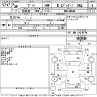 Daihatsu Boon лот № 5737 оценка 3  с аукциона в Японии 2