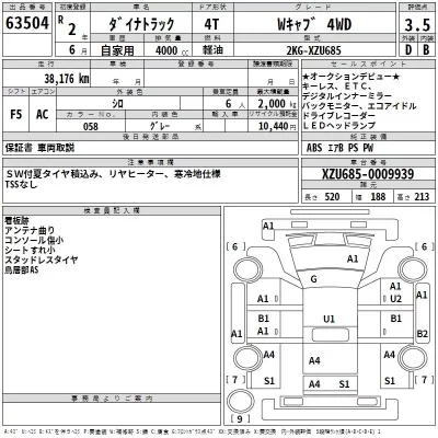 Toyota DYNA  с аукциона в Японии