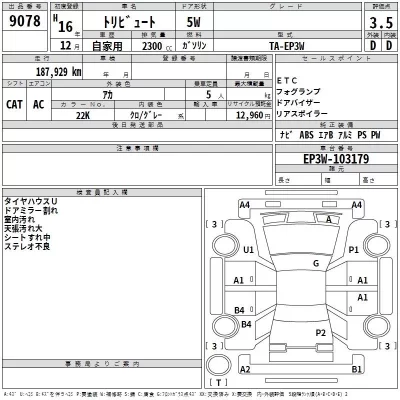 Mazda TRIBUTE  с аукциона в Японии