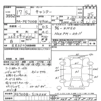 Mitsubishi CANTER лот № 3552 оценка 3.5  с аукциона в Японии 2