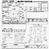 Subaru IMPREZA лот № 30564 оценка R  с аукциона в Японии 3
