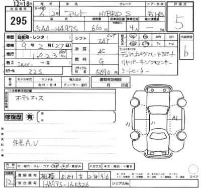 Suzuki ALTO  с аукциона в Японии
