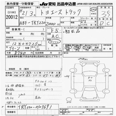 Toyota TOYOACE  с аукциона в Японии