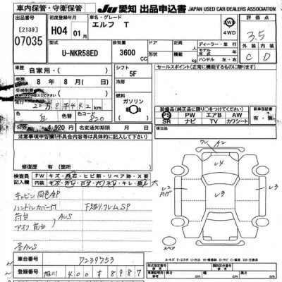 Isuzu ELF  с аукциона в Японии