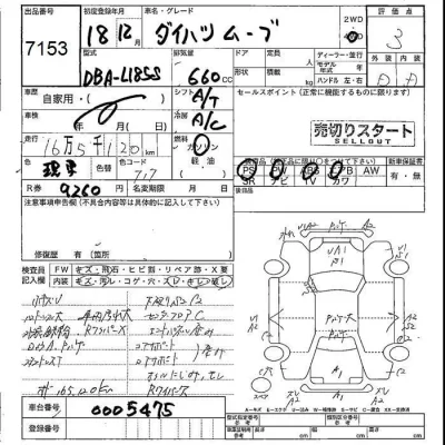 Daihatsu MOVE  с аукциона в Японии